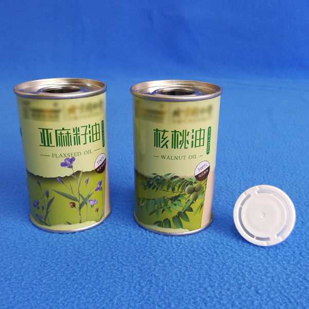 150毫升圓形核桃油小鐵瓶包裝規(guī)格