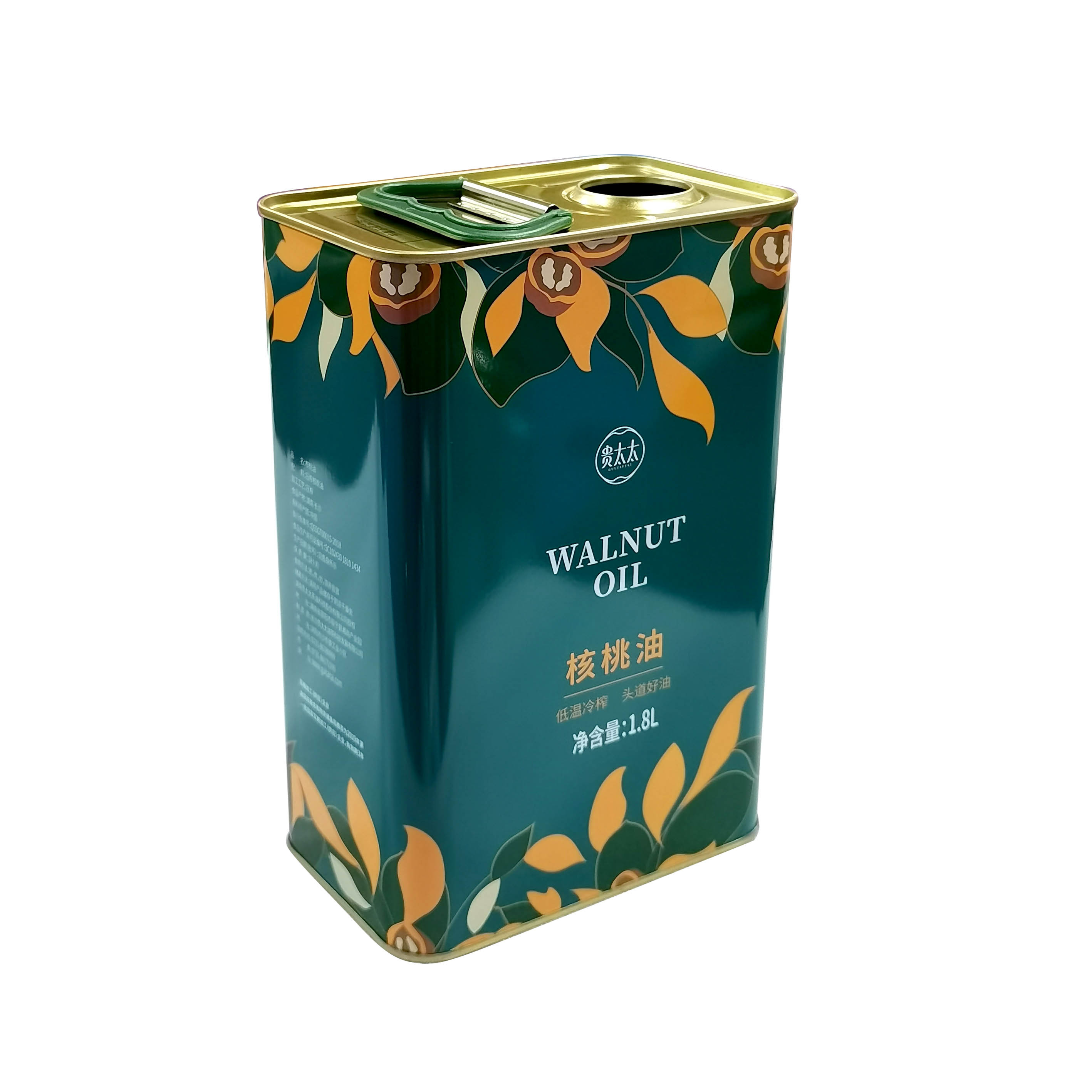 印花食用油鐵桶 定制個(gè)性山茶油鐵罐 