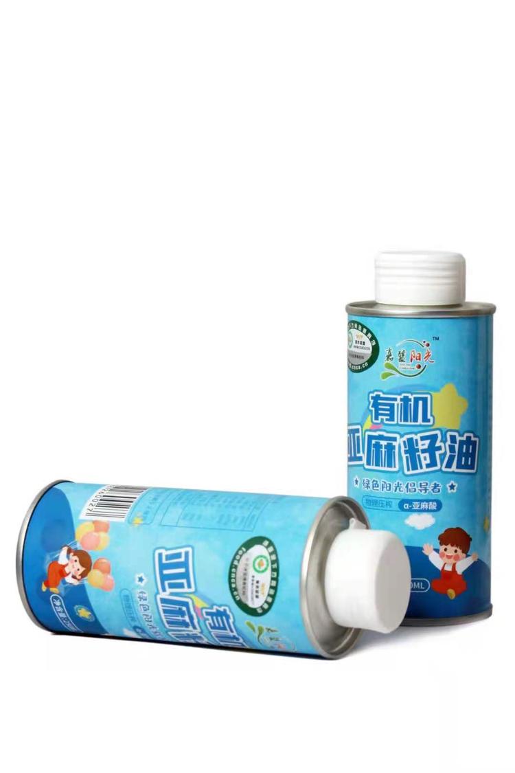 怒江有機(jī)核桃油鐵罐 野鐵核桃油鐵瓶定制