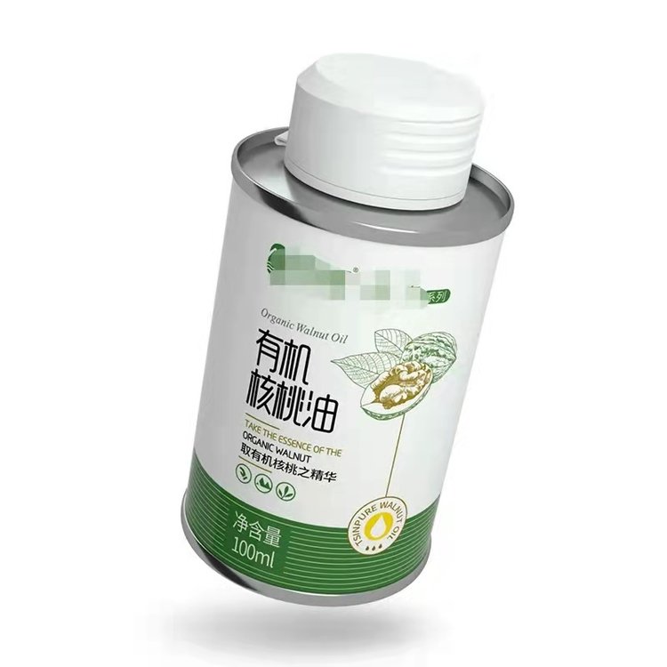 怒江有機(jī)核桃油鐵罐 野鐵核桃油鐵瓶定制