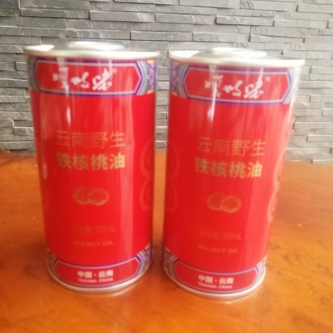 500ML云南鳳慶核桃油鐵罐 云南哪里做核桃油包裝好？
